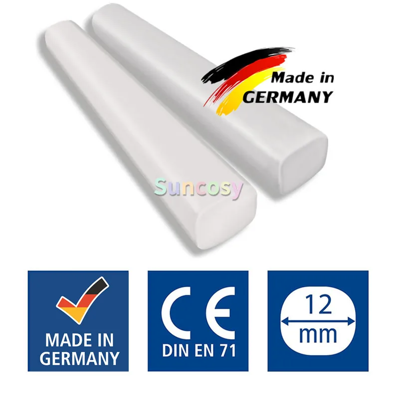 STAEDTLER 화이트 칠판 분필 2350, 12 개 세트, 미세하고 매끄럽고 안전하게 먼지 없는 큰 코어, 직경 12mm, 독일산