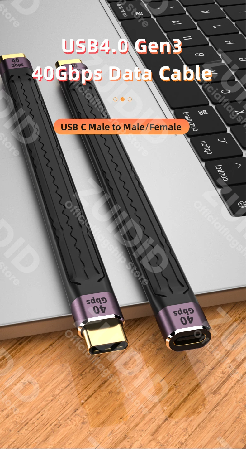USB 3. 0 Gen3 кабель для передачи данных PD 4,0 ВТ 5A кабель для ...