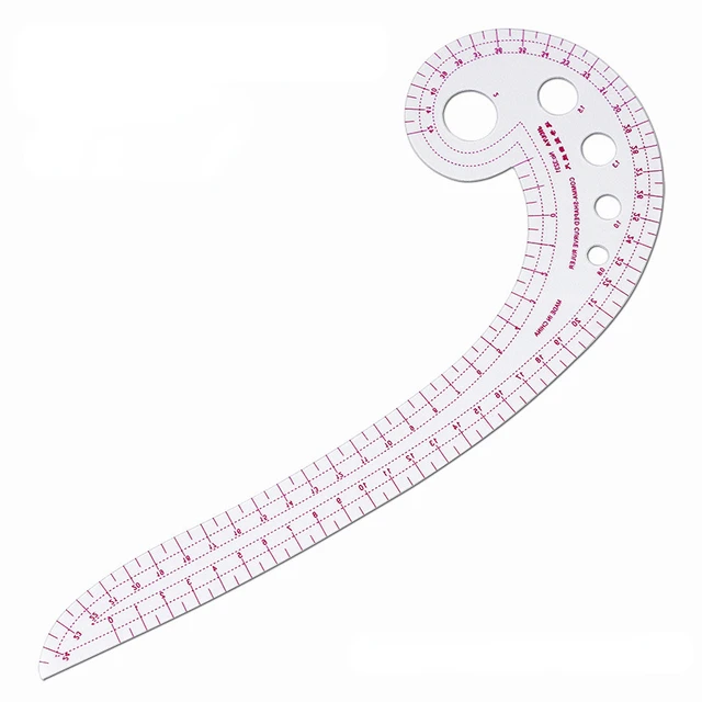 1 Pc Long Comma Shaped Plastic Transparent French Curve Ruler Stationery  For Garment Cutting And Proofing - AliExpress