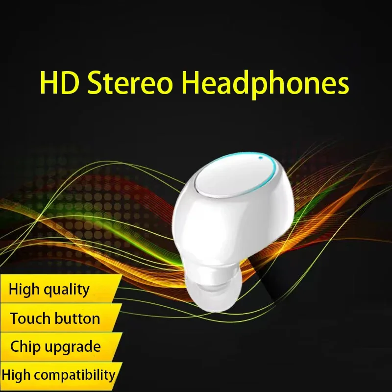 

Mini Lnvisible In Ear Headphones Bluetooth 5.0 Heavy Bass Earplugs Ultra Long Battery Life Wireless Bluetooth Headphones