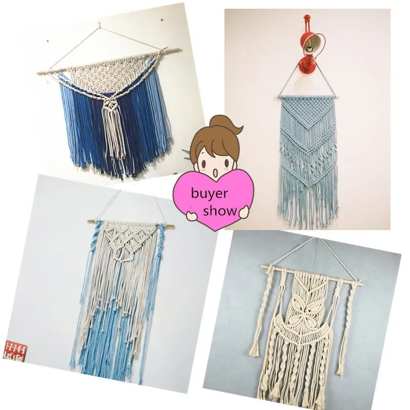 5yards 7mm Cotton Rope DIY Craft Decorative Twisted Cord for Sewing Gift Packing Bouquet Accessories