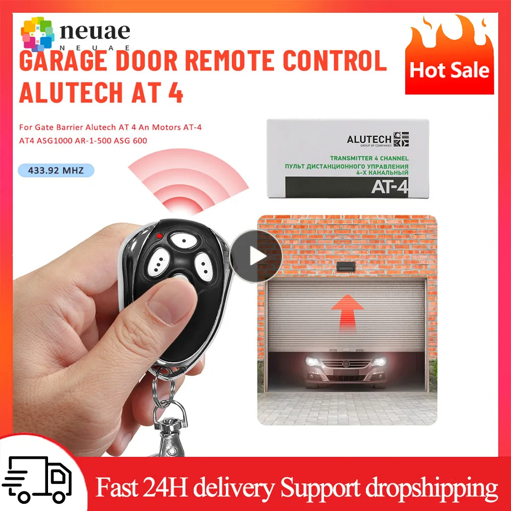 1/2 Pz Per Alutech At-4 Ar-1-500 An-Motors At-4 Asg1000 Telecomando 433.92Mhz Rolling Combination Door Garage Door Remote