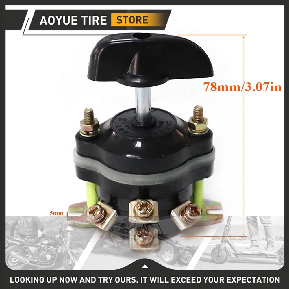 

12V/36V/48V Brush Forward Reverse Switch Knob On/Off For 500W 800W 1000W Electric Motor Go kart Scooter ATV Quad 4 Wheeler