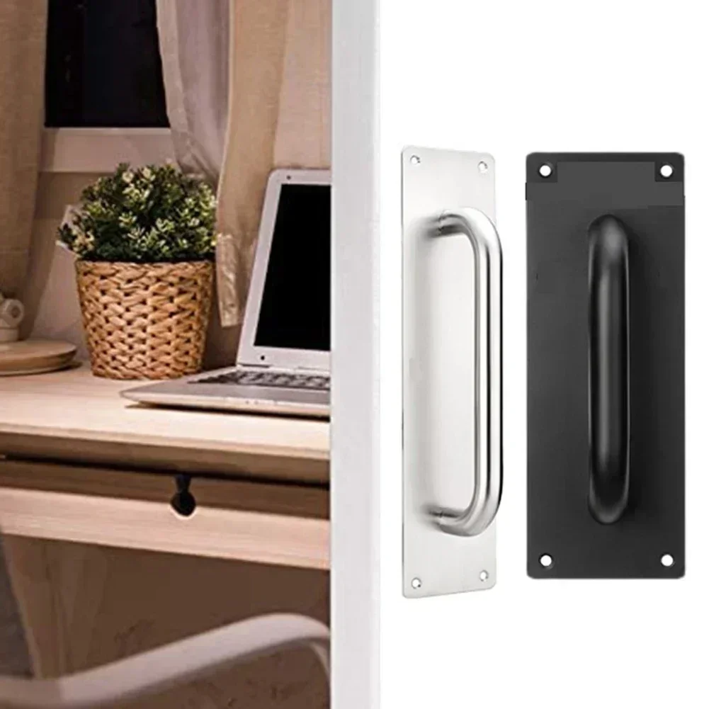 Sliding Door Handle Cabinet Handle Stainless Steel Pull Push Door Kitchen Knobs Cupboard Wardrobe Drawer Pulls Hardware door handles cabinet handles