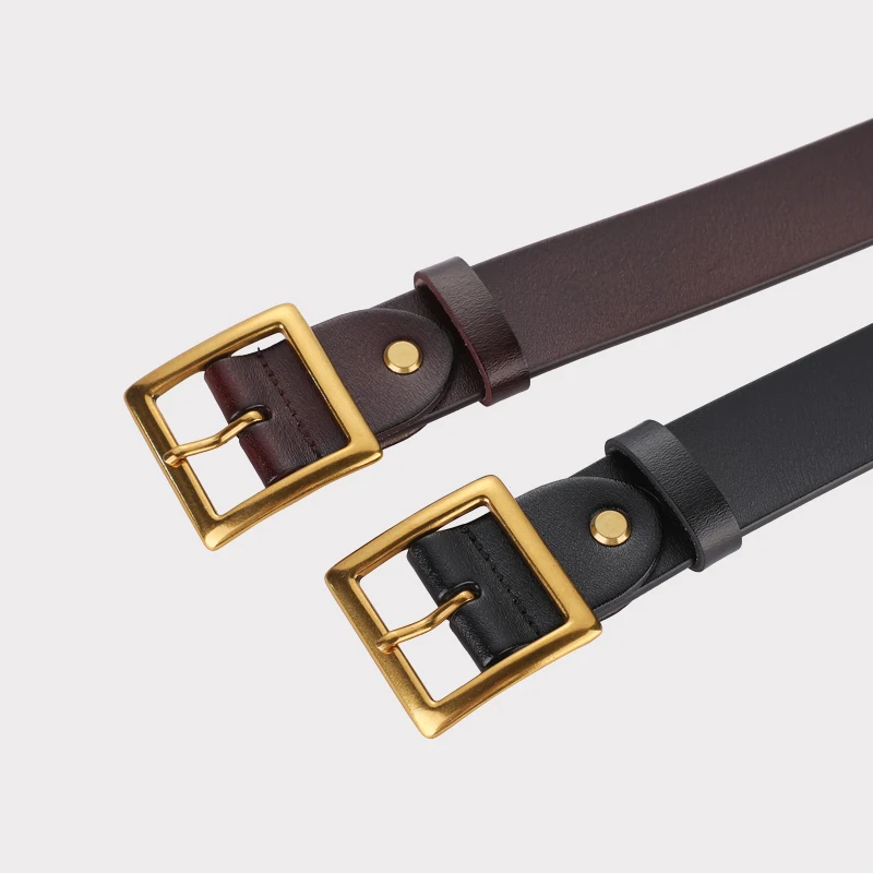 Vintage Leather Wide Belt 6