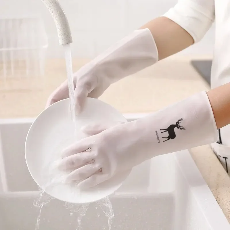 Housework Cleaning Gloves Kitchen Laundry Dishwashing Gloves Rubber cleaning gloves