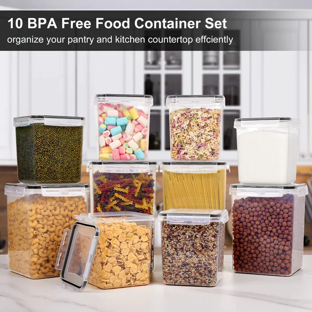 Container Sets, Large Food Storage Containers With Lids, 5.9 Quart