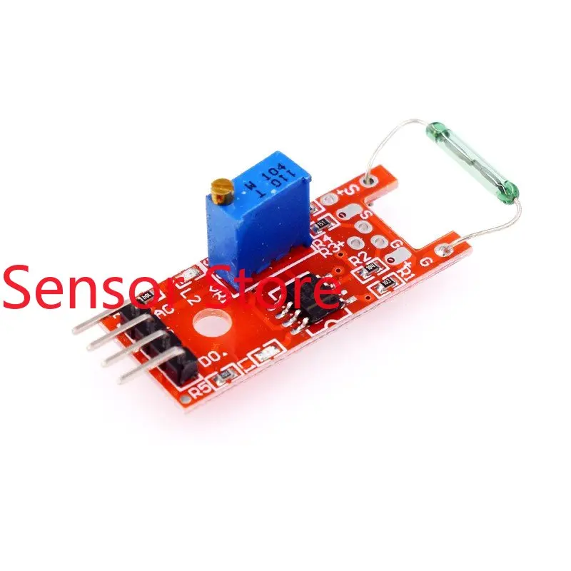 5PCS Red Reed Switch: KY-025  Sensor Module, Magnetic Induction Large  Module