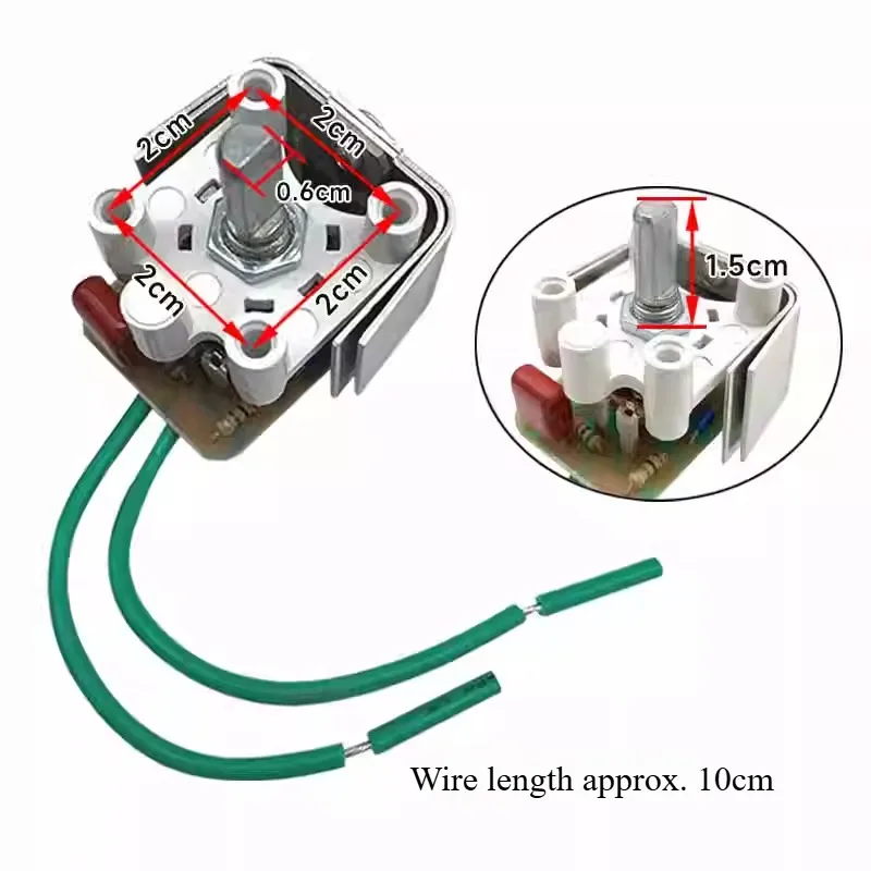 Heater switch stepless temperature regulation oven birdcage accessories 1500w with rotary switch