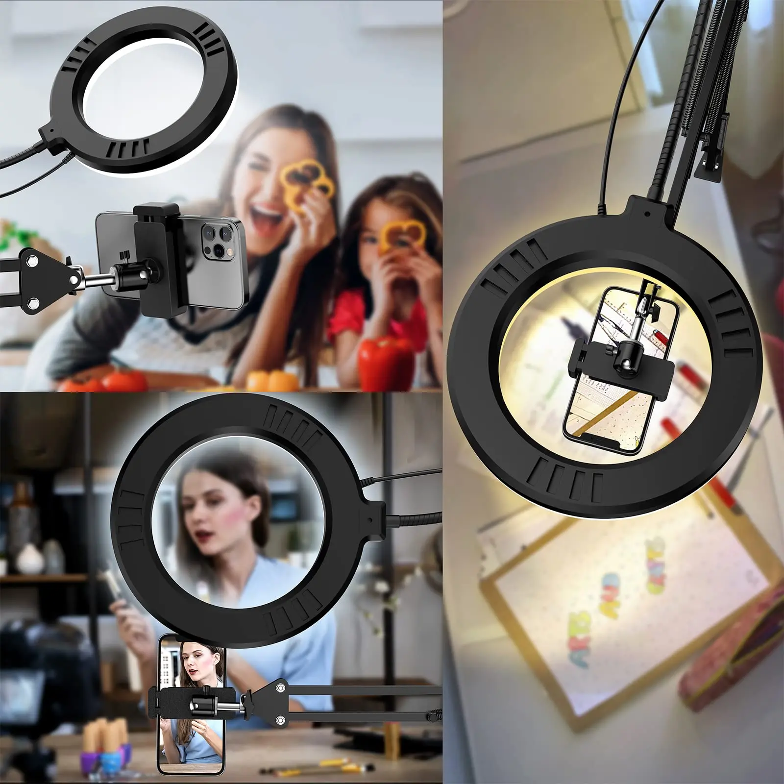 Nail Stand Overhead Camera Mount With Ring Light Phone Australia