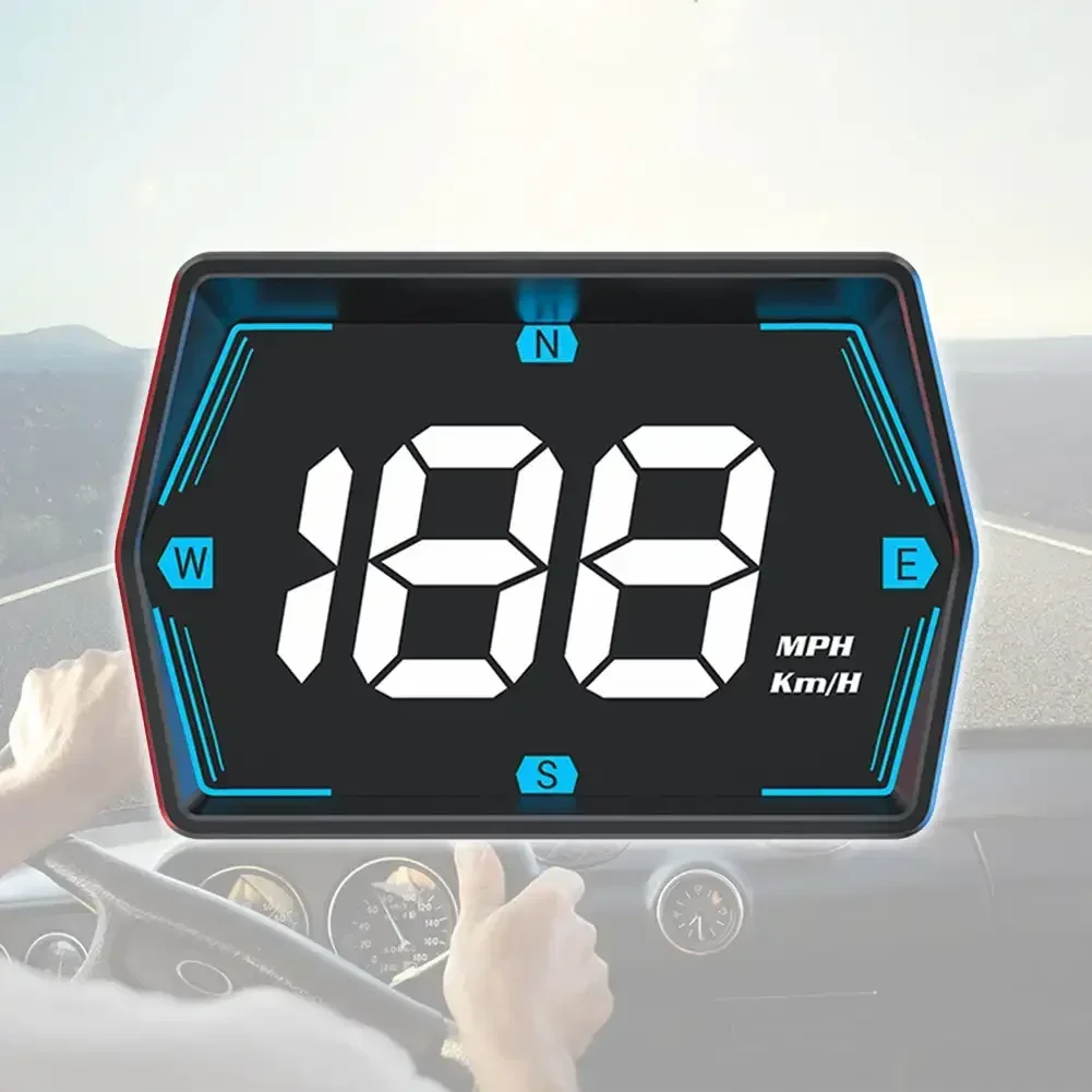 USB Car HUD Head Display Tachimetro digitale Misuratore di velocità GPS KMH MPH Dispaly per accessori ricambi auto moto camion - Image 4
