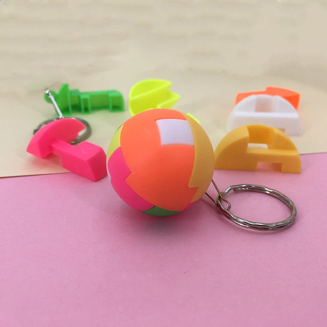 1pcs 3D Puzzle Assembling Ball Education Toys Children Gift 12 Styles  Creative Plastic Mini Multi-color Ball Puzzle Toy