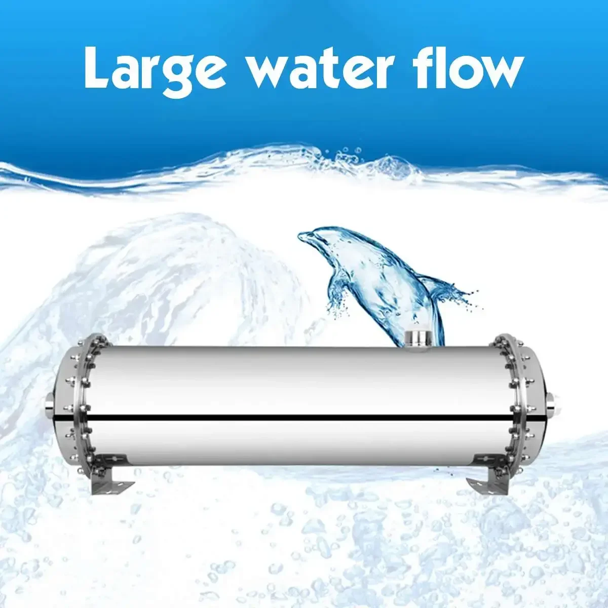 304 Stainless Steel Water Filter PVDF Ultrafiltration Purifier 600L/1000L Commercial Home Kitchen Drink Straight UF Filters