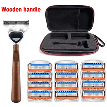 Serie Fusion NUOVE lame di rasoio a 5 strati, lame di ricambio, rasoio di sicurezza per rasatura bagnata vintage, rasoio classico per protezione della pelle 1