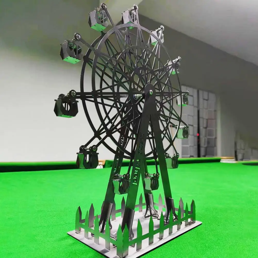 

Rotating Ferris Wheel Ornament Sky Wheel Ornament Vintage Metal Ferris Wheel Desktop Decoration Retro Sky Model Statue for Home