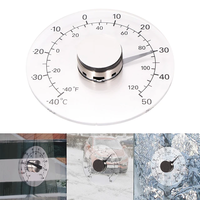 Mini Indoor Thermometer Analog Temperature Room Glass Sticking Temperature  Gauge Paste Meter Indoor Temperature Thermometer - AliExpress
