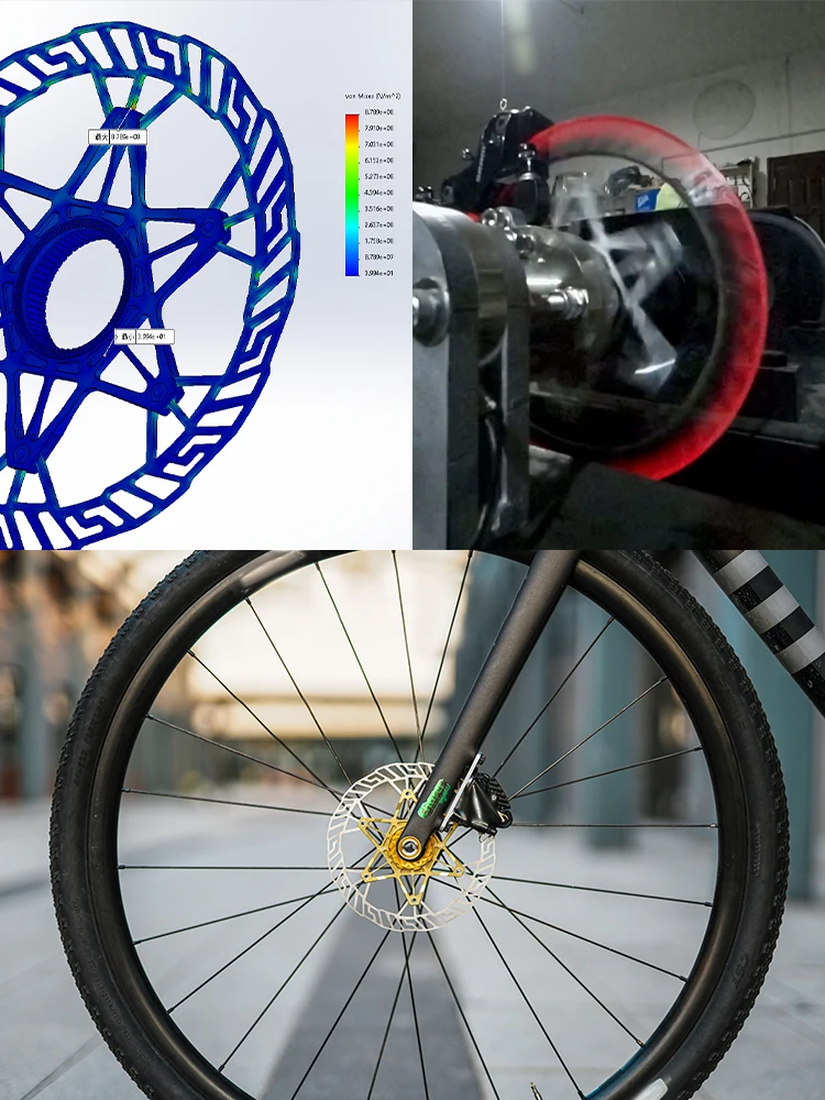 Chaser Bike Ultraleichte Medium Lock Discs Fahrradbremsscheibenbeläge Kies Leichte Scheiben 160 mm/140 mm 83 g ohne Verriegelungsabdeckungen – Detail 11