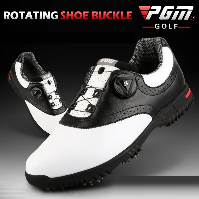 

PGM Men Golf Shoes XZ130 Waterproof Sports Shoes Rotating Buckles Anti-slip Sneakers Multifunctional Golf Trainers