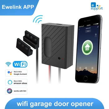 스마트 홈 와이파이 차고 문 오프너 모터 컨트롤러, Siri 알렉사 에코 구글 홈 EWelink 앱 제어와 함께 작동 허브 필요 없음