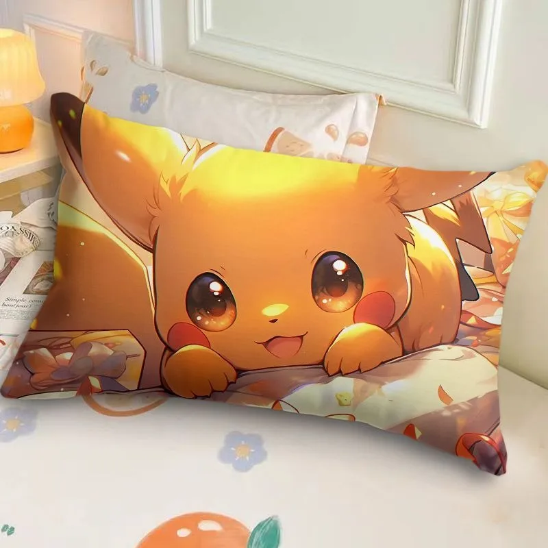 MINISO Pokemon Pikachu Pokémon Pillowcase Cute Cartoon Kids Student Sleeping Pillowcase Sofa Cushion Cover Home Room Decoration 3