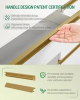 Туалетный столик Hzuaneri с 10 светодиодными шариками, регулируемой яркостью, большим HD-зеркалом, 1 большим ящиком и 8 маленькими ящиками — изображение 5