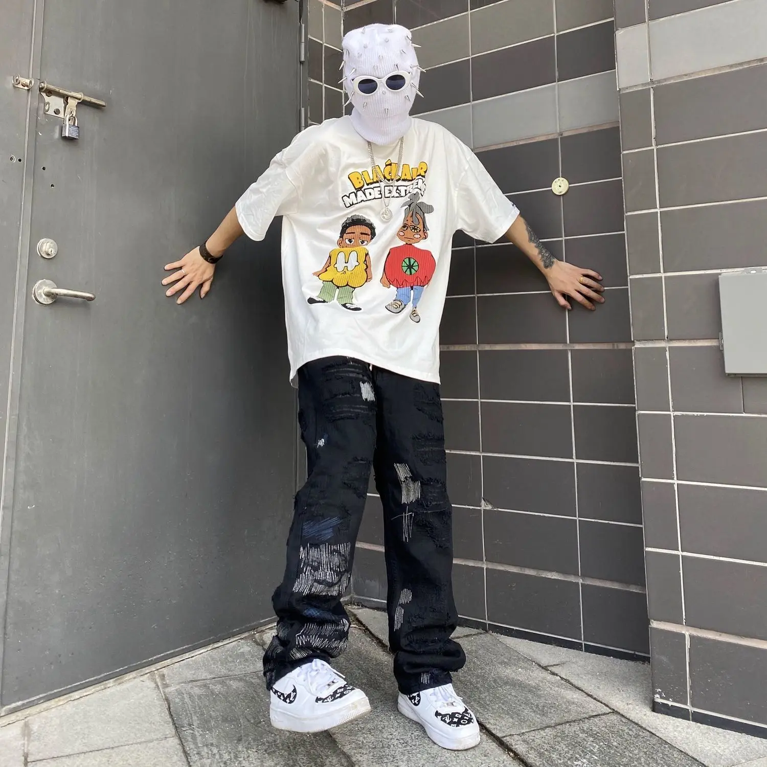 Ripped Jeans Hip Hop Y2k 2023 Trends Clothes Men Streetwear Baggy Pants Trousers Trendyol Men's Slim Korean Fashion style