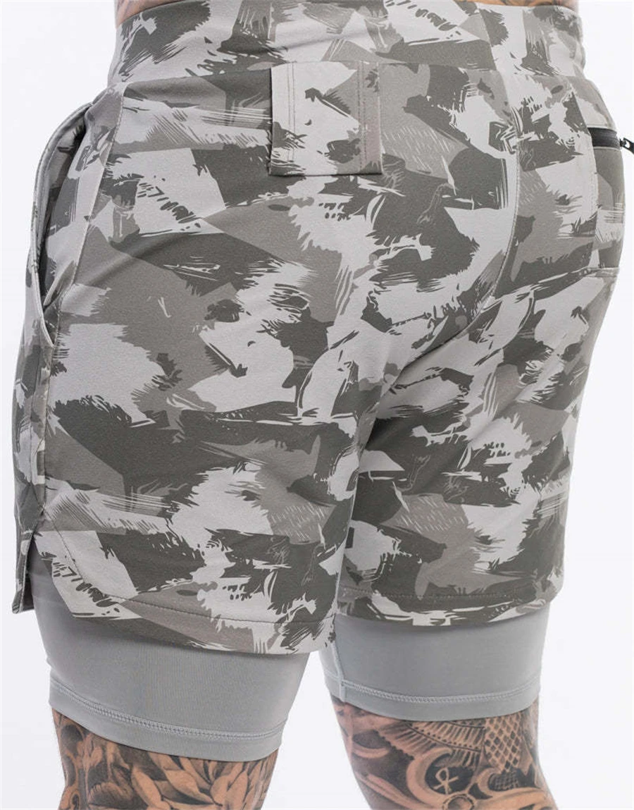 best men's casual shorts 2-in-1 Camouflage Summer New Running Shorts Mensports Jogging Fitness Training Quick Dry Mens Gym Men Shorts Short Pants 2022 mens casual shorts