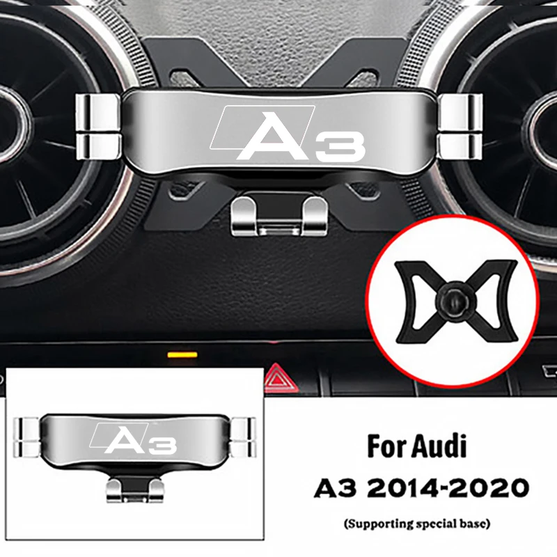 CarPhoneHolderForAudiA3S38V20142020AirOutletClipMounts