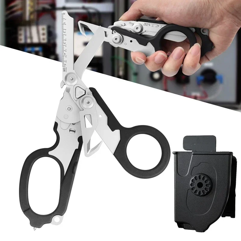 Tactical Multifunctional Scissors for Outdoor Survival