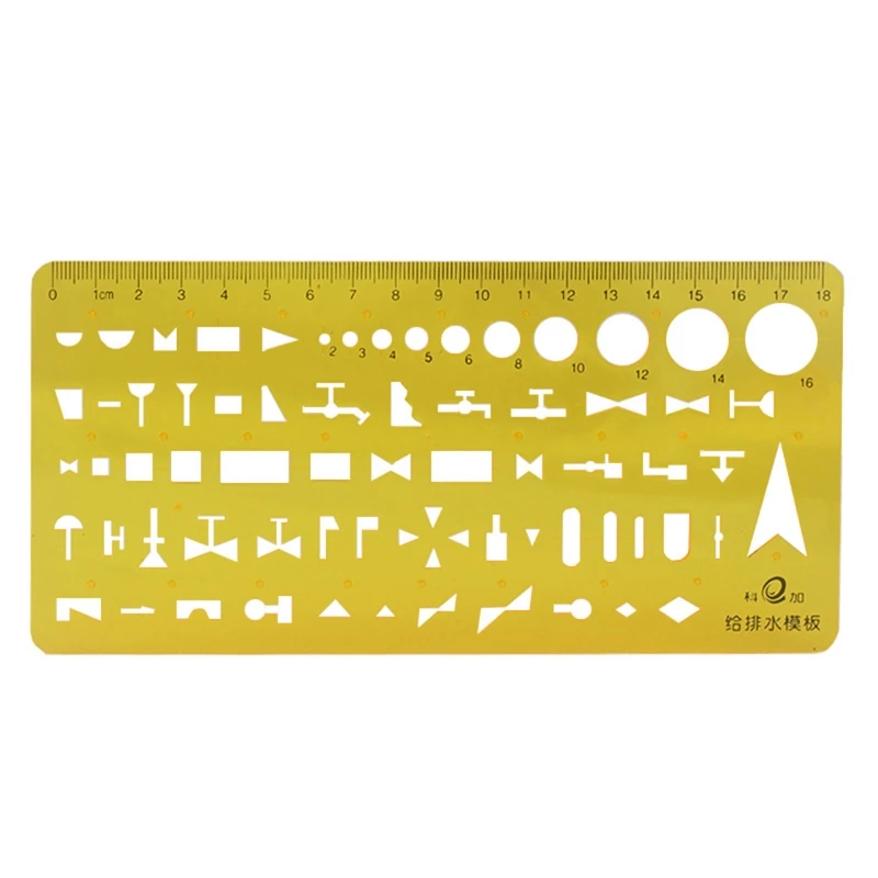 Drawing Templates Plastic Rulers Multi-Function Measuring Rulers French Curve Ruler Geometric Drawings Templates
