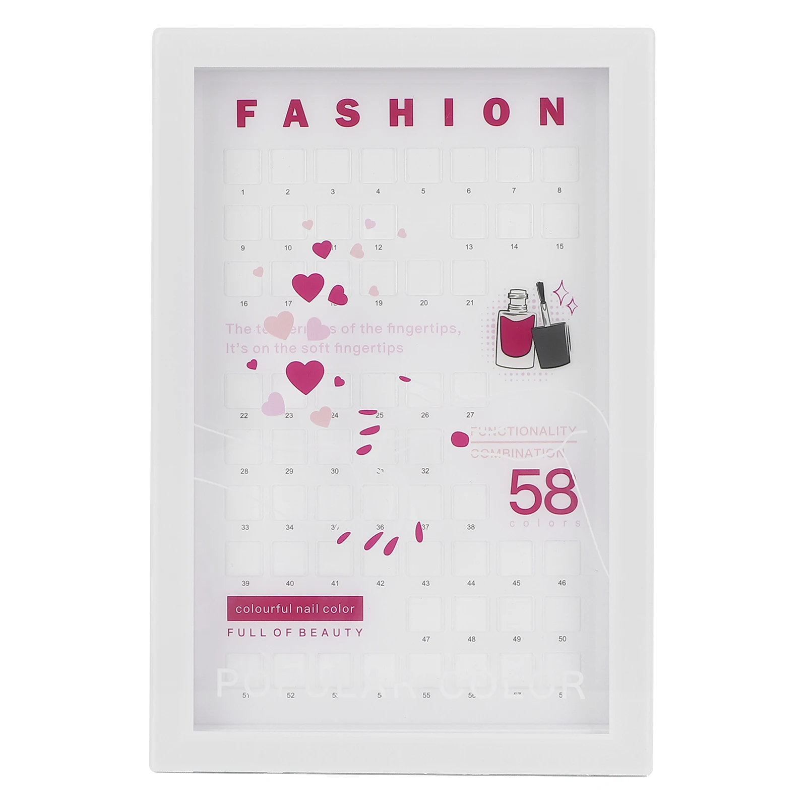 

Nail Color Display Book DIY Nail Color Display Book Nail Gel Color Card Nail Color Display Card Portable for Nail Salon Use