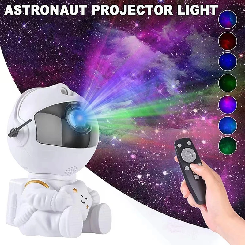Space Astronaut Cartoon Wall Sticker Kids Room Decoration Bedroom Art Background