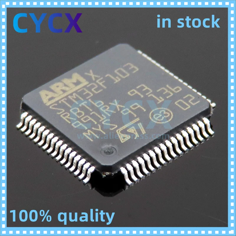 

STM32F103RBT6 microcontroller chip 32-bit, LQFP64 chip new original stock