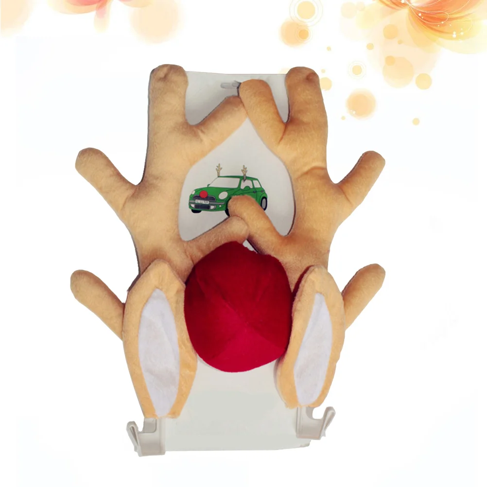 

Car Antlers with Nose Fashionable Festive Funny Sedan Vehicle Car for Christmas Holiday Festival