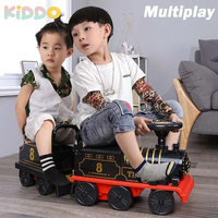 Child Electric Train Kids Riding Toy Ailway Can Carry Train Rail Car Classical Model Baby Walker Stroller Back to School