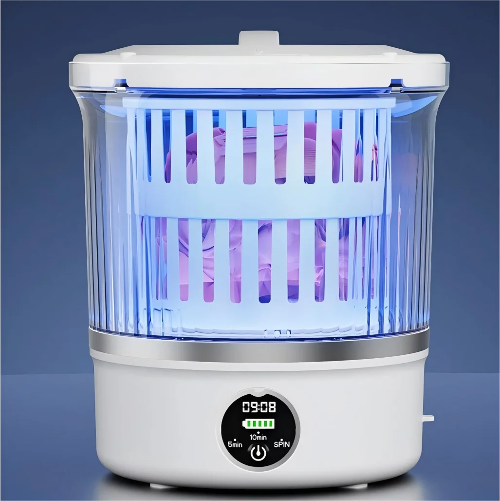 HOMEFISH Dehydrated Underwear Washing Machine Fully Automatic Dormitory Mini Mini Sock and Underwear Washing Machine 2