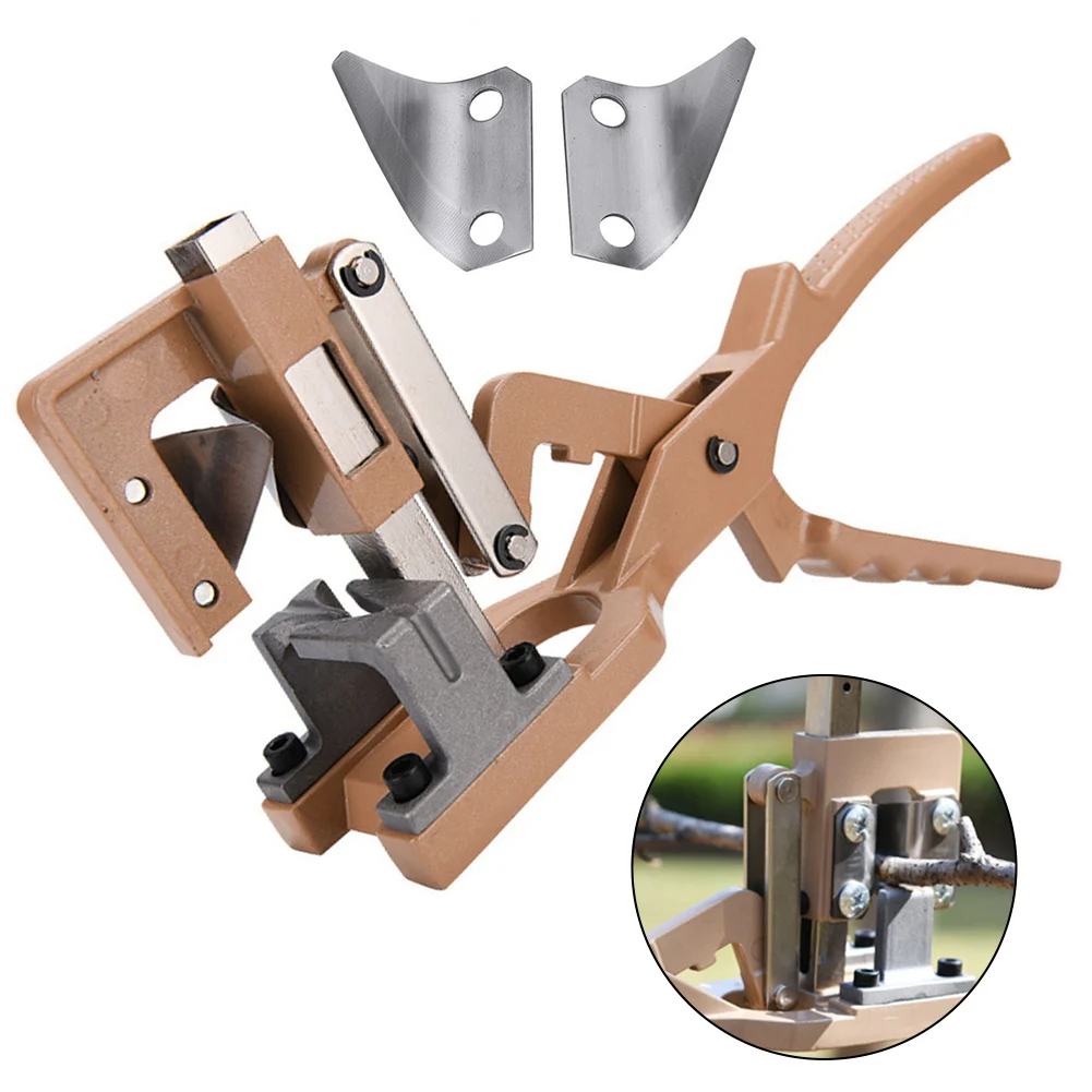 Garden Pruning Shears V-Cut Grafting Shears Pruner Scissors Cutting Tool For Grafting Fruit Tree Nursery Tool Cut Depth 2.5cm 2
