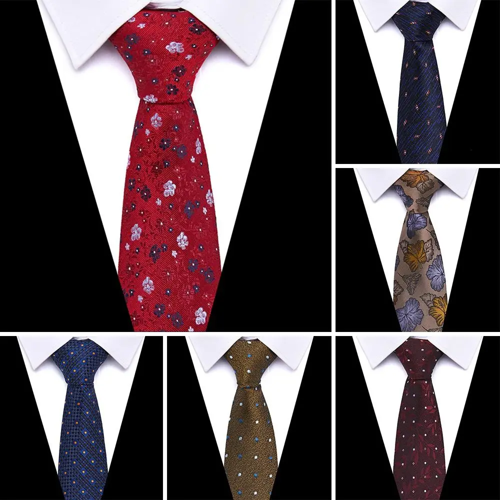 

7,5 см Классический мужской галстук модный Пейсли Цветочный деловой галстук полиэстер шелк новейший дизайн мужской галстук
