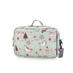 Fashionable Waterproof Wet/Dry Maternity Diaper Bag with Double Handles (Unicorn)