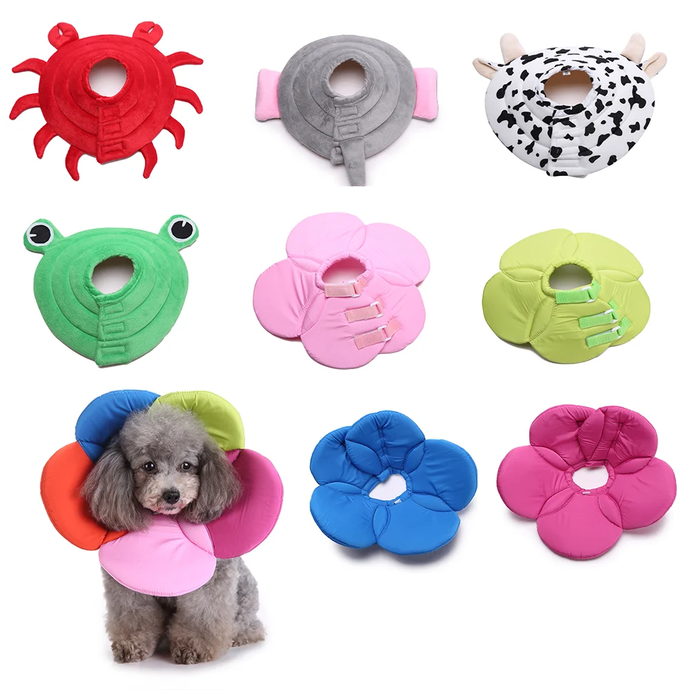 DogSurgeryCollarAntiBarkingCollarDogFlowerShapeRecoveryCollar