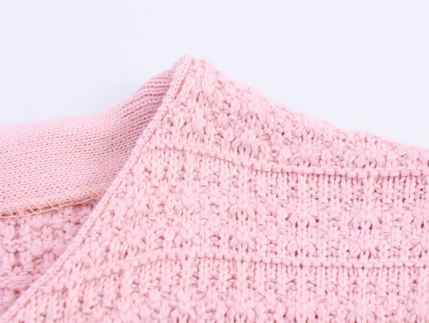 ZERAINS Sommer neue Damenbekleidung europäische und amerikanische geschichtete Dekoration Rundhals Kurzarm gestrickt dreiteiliges Set – Detail 38