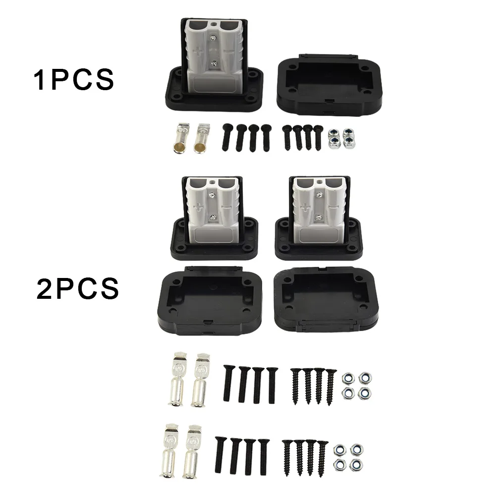 

1/2pcs/set 50A For Anderson Plug Connector Flush Mount Bracket Panel Cover Socket Panel Charging Panel Bracket For Caravan