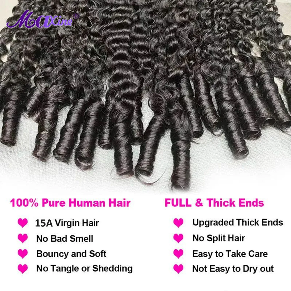 Burmese Curly Bundles Unprocessed Human Hair Extensions Burmese Pixie Curls Human Hair Bundles 1/3/4 PCS Deal Remy 12A