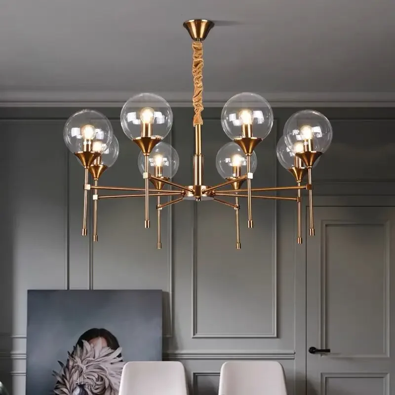 Modern Designer Ceiling Chandelier Metal for Living Room Bedroom Hall Pendant Lamp Minimalist Decor Lighting Lusters Fixture