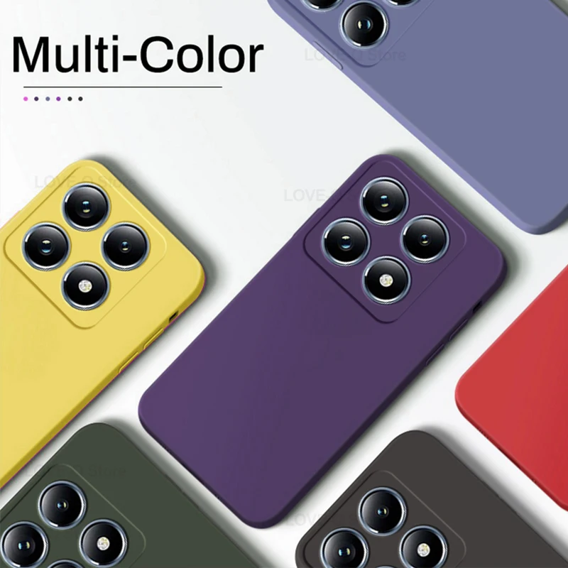 Mi 14T Mi14T Pro Case Luxury Liquid Silicone Shockproof Phone Case For Xiaomi Mi 14T Mi 14 T Mi14T Pro Back Soft TPU Cover Funda 5