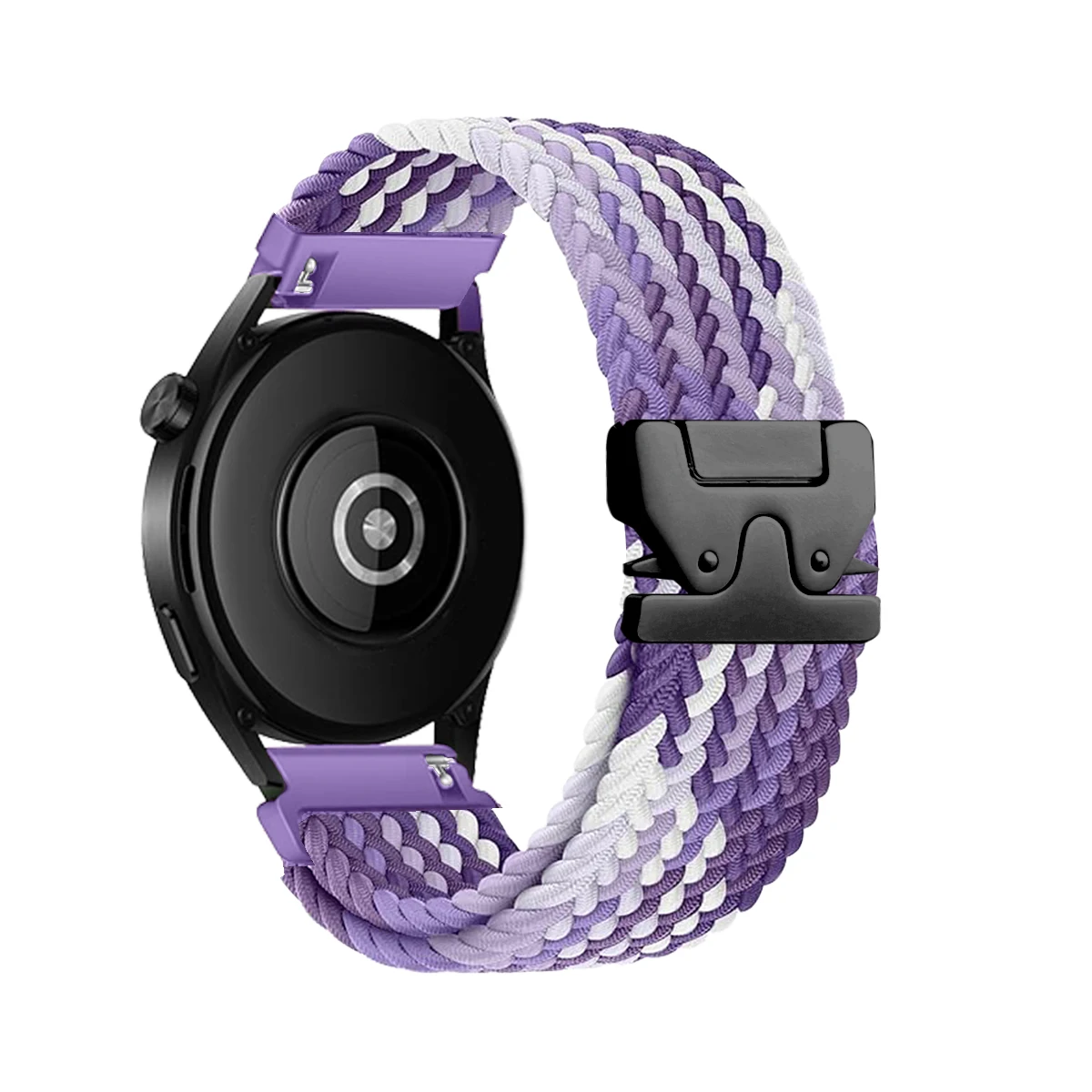 Braided Loop Parachute Buckle Nylon Elastic Strap - Vibrant and Durable Design