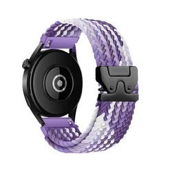 Braided Loop Parachute Buckle Nylon Elastic Strap - Vibrant and Durable Design - 20mm (Grape purple)