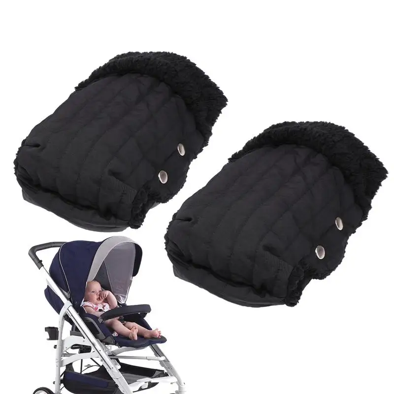 

Защитная накидка на коляску, зимние теплые перчатки для коляски, изолированные варежки для коляски, зимние теплые детские коляски с плюшевой подкладкой