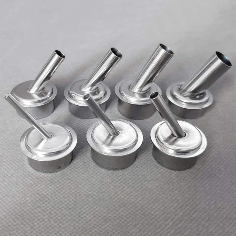 

Stainless Steel Hot Air Tool Resisting Nozzles Heat Nozzle Set 7Pieces Set for Quick 861DW Welding Mouthpiece
