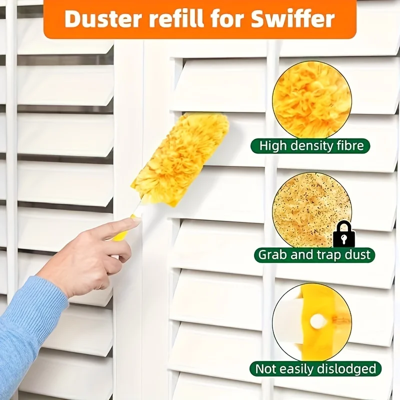 30pcs 360 Dusters Refills Swiffer Dusters Unscented Heavy Duty Duster Kit Disposable Dusters Refills 1 Handle Clean